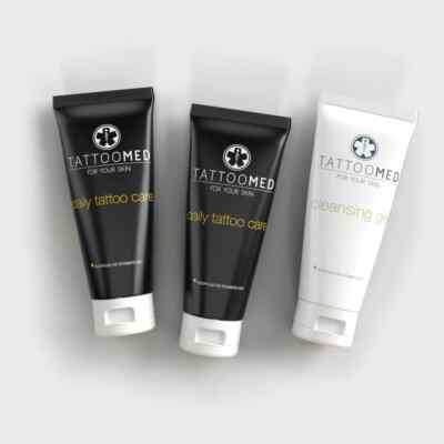 TattooMed  Sun Care Package, 2x Daily Tattoocare 100ml + 1x Cleansing Gel 100ml