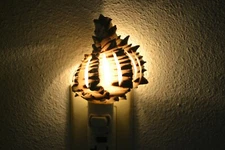 BLACK MUREX SEA SHELL NIGHT LIGHT KITCHEN BATHROOM