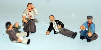 Liegend kniend betrunken Winos Bums F261 UNBEMALT OO Scale Langley Models Kit