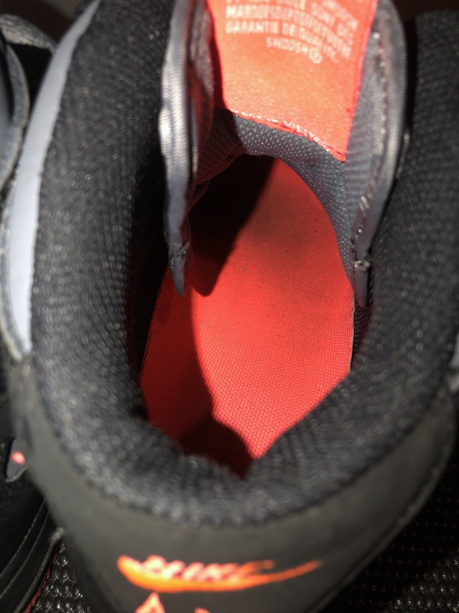 Nike Air Force 1 Mid Black Crimson Hot Lava Men