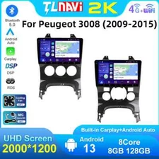 Android Auto GPS Car Radio Multimedia Player For Peugeot 3008 2009-2015 Carplay