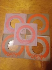 CAPITOL RECORDS 5 original company sleeves brown with orange nice shape