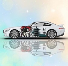 Japanese Inspired Geisha Racing Car Decals Jdm Side Decal Both Side Japanese Inspired Geisha Racing Car Decals Jdm Side Decal Both Side
