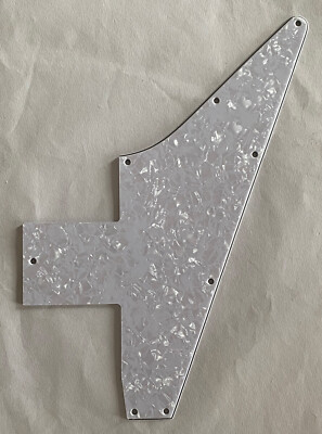 Guitar Pickguard For Gibson Explorer 76 Reissue Blank.4-Ply White Pearl