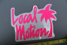 Local Motion Surfboards Hawaii Neon Pink T&C OG 80's LM2 Vintage Surfing STICKER