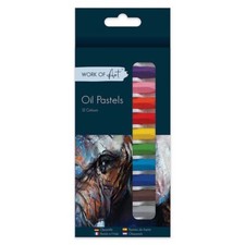 12 OIL PASTELS - ASSORTED COLOURS