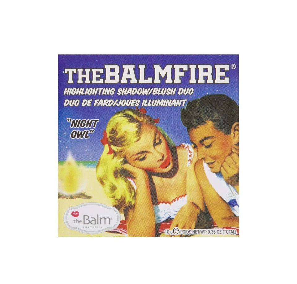 NEW theBalmFire Night Owl Highlight Shadow Blush Full Size theBalm Cosmetics - Image 2 of 4