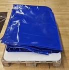 Abdeckplane LKW Plane PVC ca 700g/m² Restposten 7,20m x 10,30m Blau ohne Ösen
