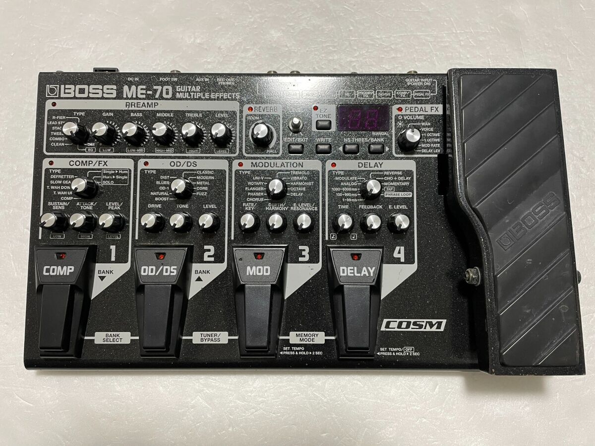 Boss ME-70 Guitar Multiple Effect Pedal Processor Used from Boss ME-70 Guitar Multiple Effect Pedal Processor Used from