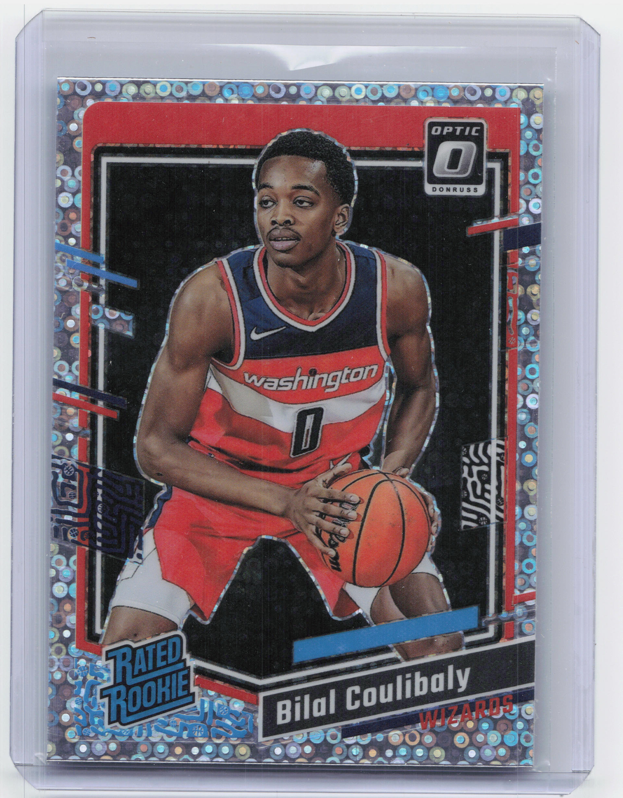 2023-24 Donruss Optic #243 Bilal Coulibaly Fast Break Holo