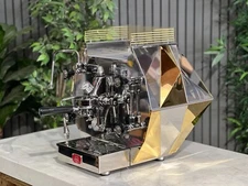 LA PAVONI DIAMANTINA 1 GROUP ESPRESSO COFFEE MACHINE BRAND NEW STAINLESS & GOLD
