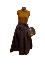 African Print Maxi Skirt And Handbag Set