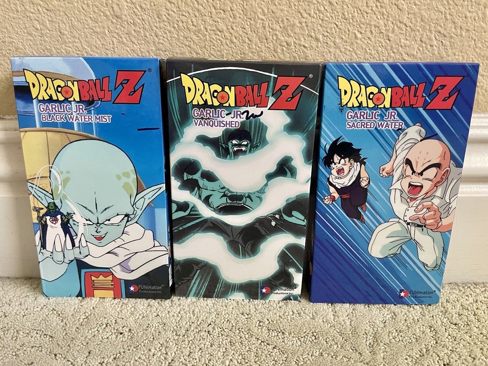 Dragon Ball Z DBZ Garlic Jr Saga Complete 3 VHS Tape Set EDITED FUNIMATION eBay