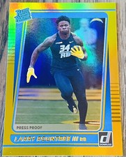 Larry Rountree III RC 2021 Donruss Gold Holo Press Proof Rated Rookie Card #296