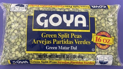 Goya Dry Green Split Peas  ( 16 oz 3 Bags)