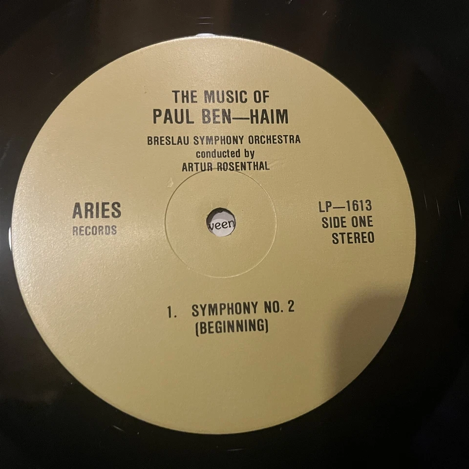 [CLASSICAL]~EXC LP~PAUL BEN-HAIM~BRESLAV S.O~ROSENTHAL~Symphony No. 2~[1969~ARIE - Image 4 of 4