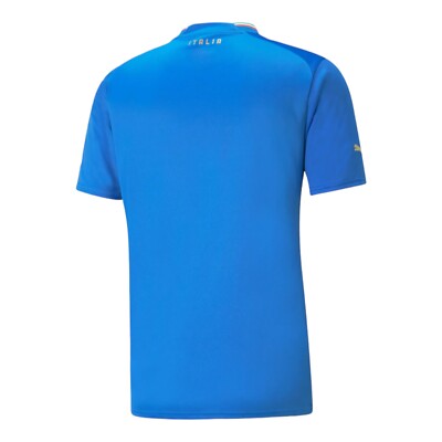 Shirt Competition Man PUMA Italy Blue Figc Home Jersey Replica