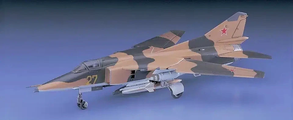 Hasegawa 00340 Mig-27 Flogger D (Russian Air Force Fighter/Attacker) Kit Mont... - Immagine 2 di 2