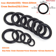 3.5mm Cross Section Metric Nitrile Rubber O Ring 10mm-225mm OD Oring Oil Seals