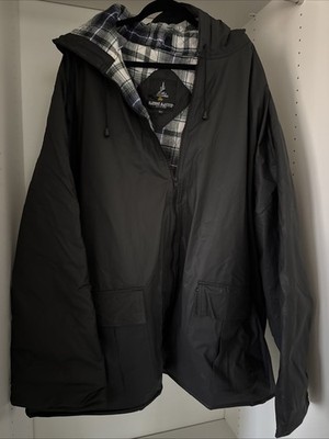 Harbor Master 5XL Men's Cotton Lined Insulated Windbreaker/Raincoat- Thick/Heavy