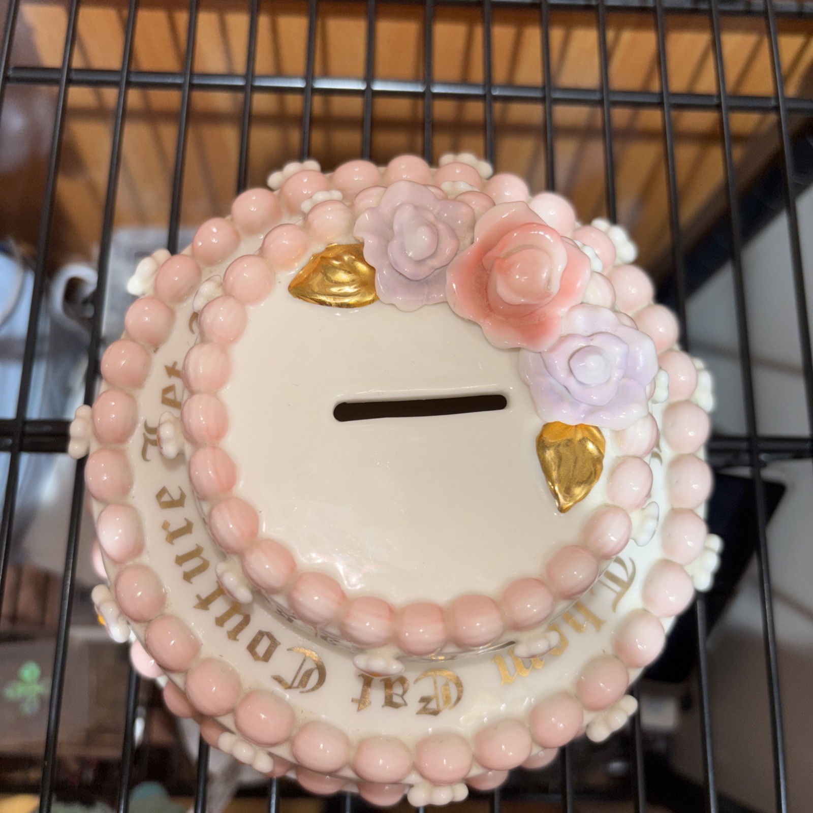 Juicy Couture Rare Tier Cake Ceramic Piggy Bank