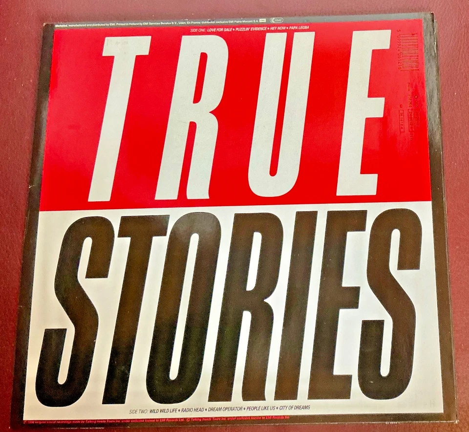 LP @ Talking Heads @ True Stories @ Direct Metal mastering @ 062 24 0612 1 @ m - - Bild 2 von 4