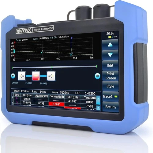 Fiber Optic SM OTDR Tester 1310/1550nm 30/28dB Max 150km with LC FC SC ST
