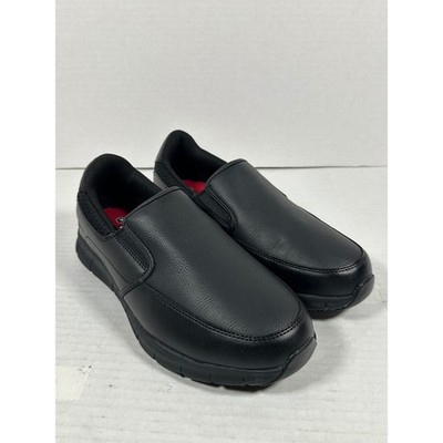 Skechers Work Cessnock Carrboro Black Slip ResistantShoes Womens 9.5 Wide 77236W