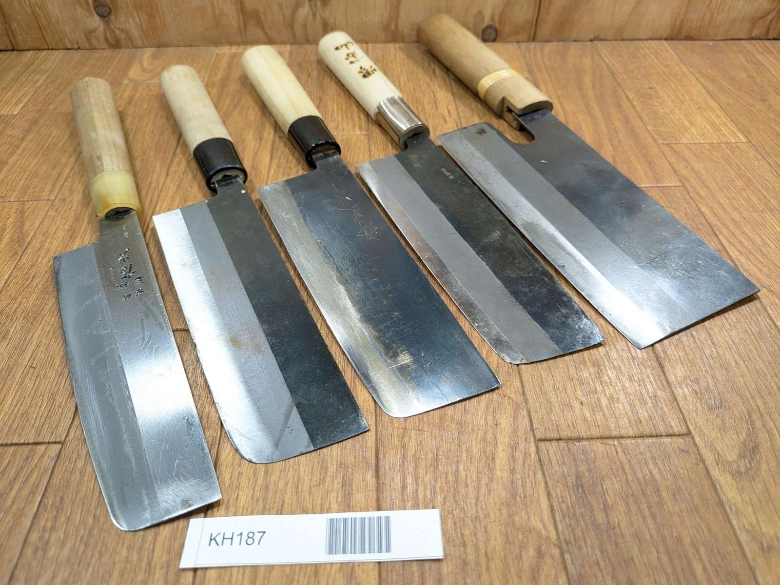 Japanese Chef's Kitchen Knife Set 5 Piece NAKIRI MENKIRI from Japan KH187