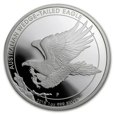 UK 1oz solid 99.99% silver coin 2021 Kangaroo, Perth Mint, Uncirculated