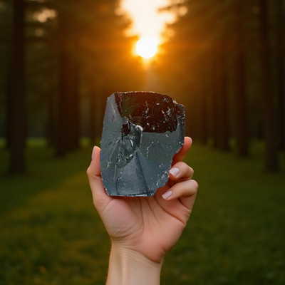 Black Obsidian Rough Stone 420-520CT | Natural  Crystal for Spiritual Protection