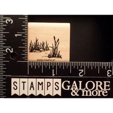 Stampin' Up! Rubber Stamps 1996 FISHIN CATTAILS WILD GRASS SCENERY SCAPES #03