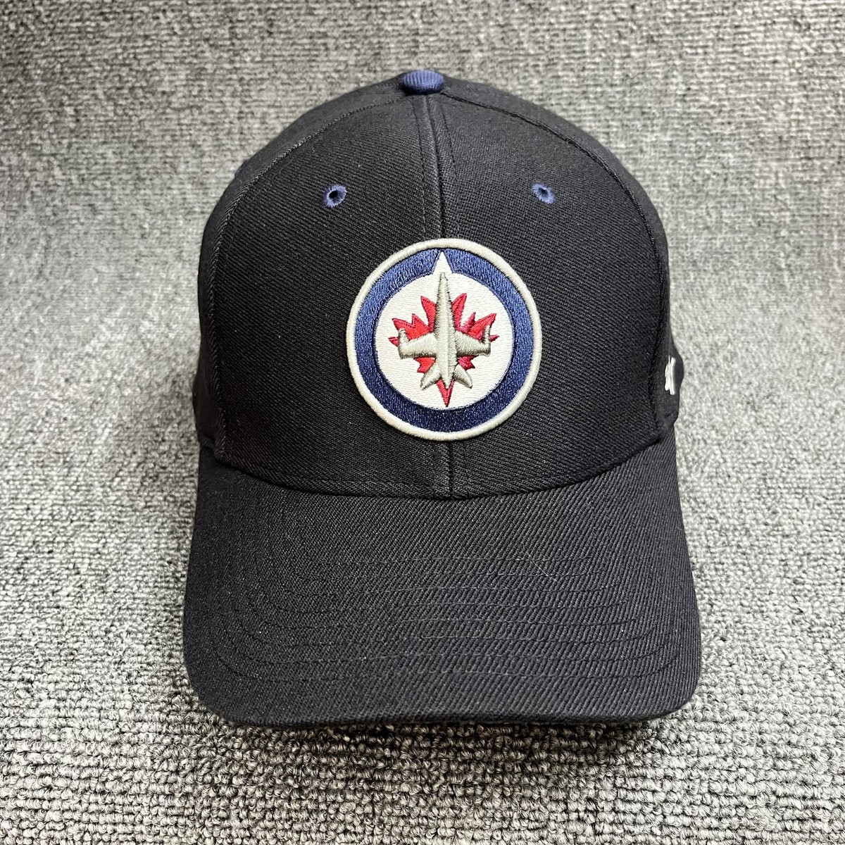'47 Brand Winnipeg Jets NHL Black Structured Closed Back Baseball Cap Hat