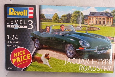 Jaguar  E-Type Roadster - Bausatz -  1:24 Revell 07687