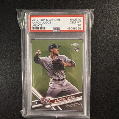2017 Topps Chrome Aaron Judge Update RC Rookie Card #HTM40 PSA 10