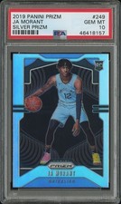 2019 PANINI PRIZM SILVER PRIZM #249 JA MORANT NBA ROOKIE CARD PSA 10 GEM MINT