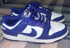 Nike Dunk Low 'Concord' White Purple Leather DV0833-103 Men's Sz 9 Retro