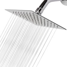 Rain Shower Head, High Flow Stainless Steel Square Rainfall Shower, High