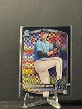 2025 Bowman Draft #BDC-26 Thomas White Chrome Black X-Fractor #/10