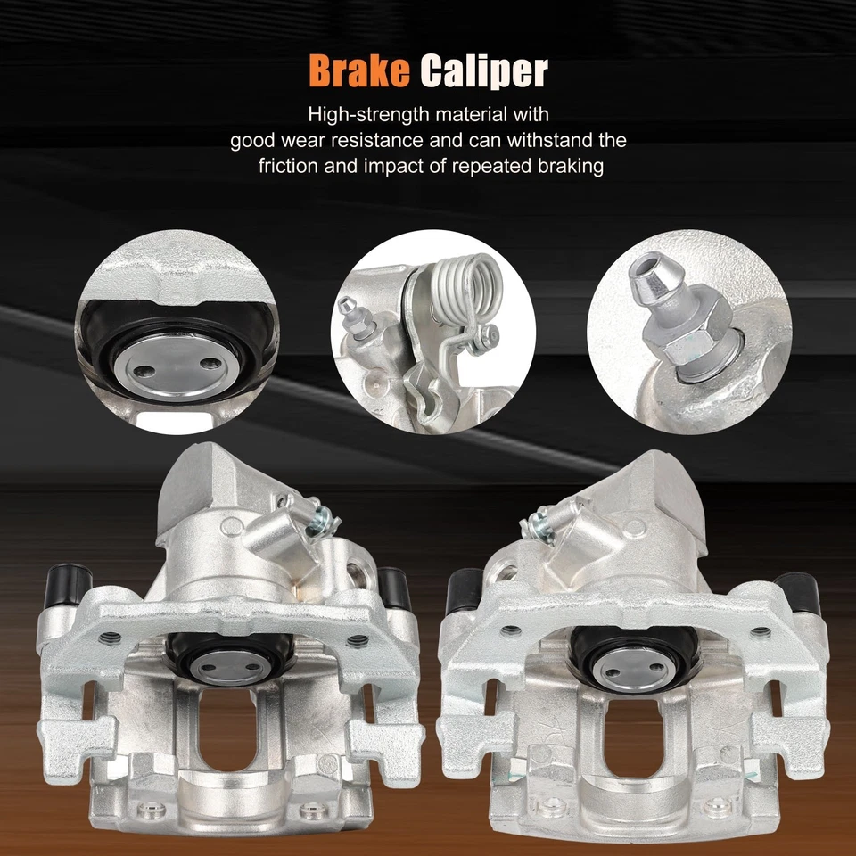 For 2004 - 2009 Mazda 3 2009 Mazda 3 Sport Rear Pair Brake Calipers w/ Bracket - Image 4 of 4