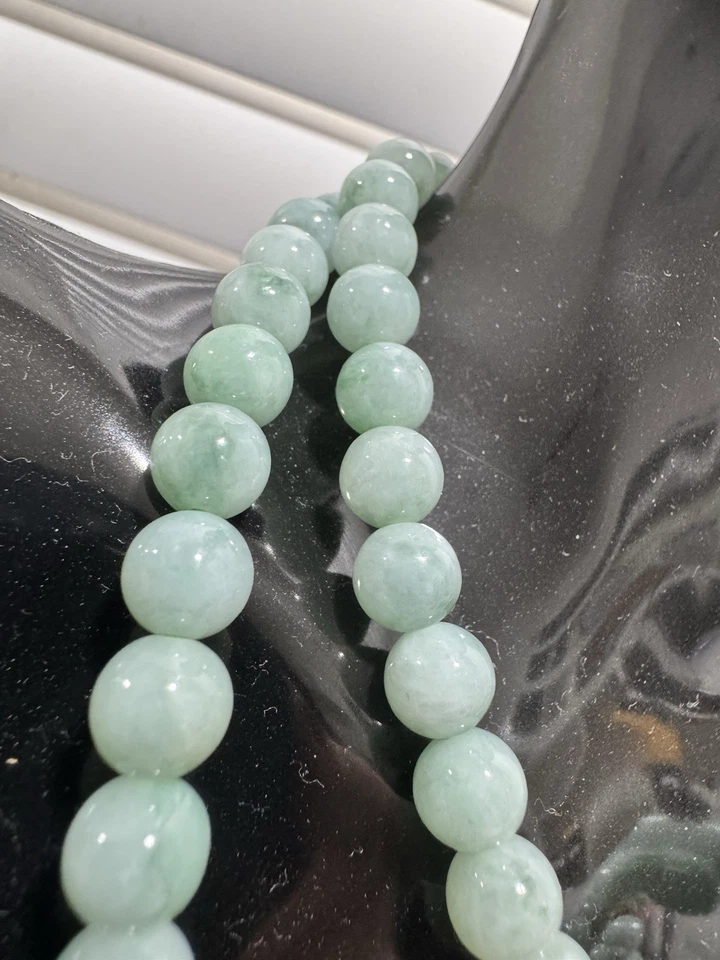 Collar Jade Natural Tipo A 7,5 mm Foto 3 de 4