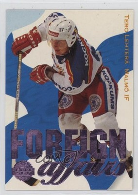 1994-95 Leaf Elit Set Sweden Foreign Affairs Tero Lehtera #10 e0k