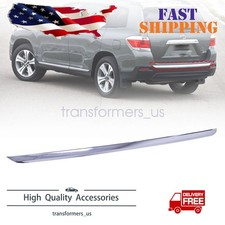 Bumper Trim For 2011-2013 Toyota Highlander Rear Bumper Molding Chrome
