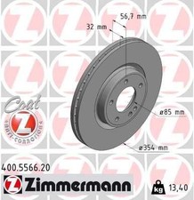 ZIMMERMANN Bremsscheibe 400.5566.20 f&uuml;r MERCEDES-BENZ