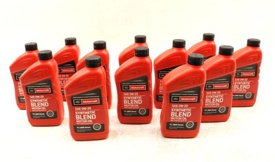 NEW Motorcraft SAE 0W-20 Synthetic Blend Motor Oil 1 Quart Set of 12 XO0W20Q1SP