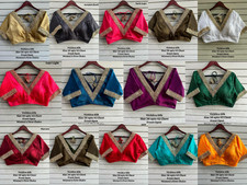 Saree Blouse Readymade Designer Sari Choli Indian Party Wear Bollywood Dress