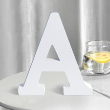 White Wooden Letters 8 Inch for Wall Decor,Large Unfinished Wood Letters for ...