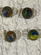 Vintage Shooter Marbles From 1950 s Set of 4