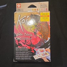 Sakura Koi Water Colors CAC Pocket Field Sketch Box Watercolor Set 24 Colors