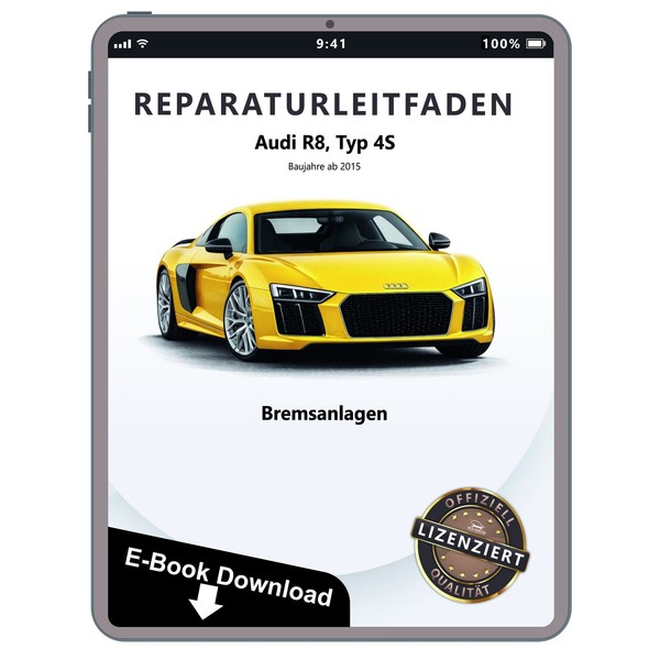 Audi R8 Typ 4S Ab 2015 Bremsanlagen Bremsen System Werkstatthandbuch Pdf Datei-image